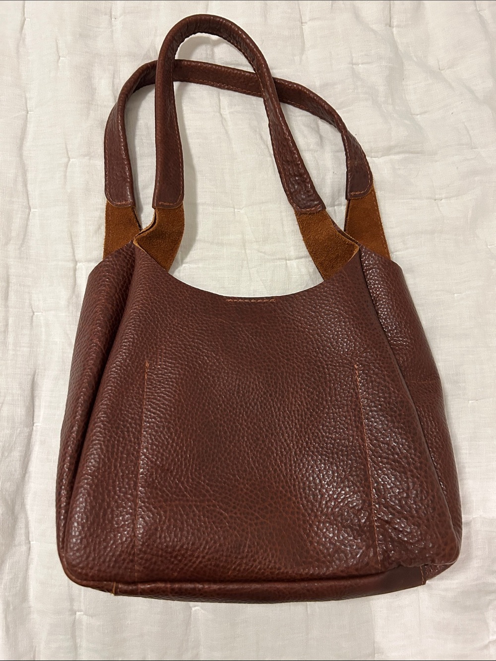 Portland Leather Large Madison Shoulder Bag, Nutmeg - Picture 4 of 5